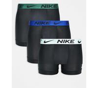 Boxer Nike Brief Logo nero verde blu (3 pezzi) - S