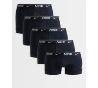 Nike - Essential - Confezione da 5 boxer aderenti neri in cotone-Nero 48
