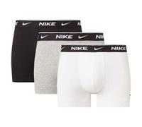 NIKE ESSENTIAL COTTON STRETCH TRUNK 3 PK BOXER UOMO DRI-FIT COL.NERO GRIGIO BIAN