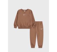 Nike ESSENTIAL FLEECE CREW SET brown in taglia:4-6