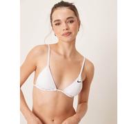 Nike - Essential - Top bikini a triangolo bianco L
