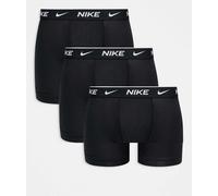 Nike - Everyday - Confezione da 3 boxer taglio lungo neri in cotone elasticizzato-Nero XL
