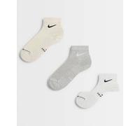 Nike - Everyday - Confezione da 3 paia di calzini multicolore chiaro L