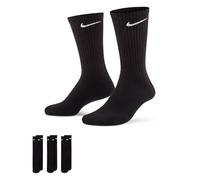 Nike Everyday Cush Crew 3Pr Calze Uomo, Nero (Black/White), 38-42