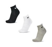 Nike Everyday Cushioned Ankle 3 Pack Unisex - Calze Bianco - Taglia 34 - 37.5 White 34 - 37.5