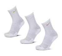 Nike Everyday Cushioned Crew 3 Pack Unisex - Calze Bianco - Taglia 34 - 37.5 White 34 - 37.5