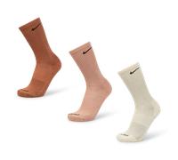 Nike Everyday Cushioned Crew 3 Pack Unisex - Calze Marrone - Taglia 46 - 50 Brown 46 - 50