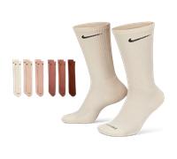 Nike Everyday Cushioned Crew 6 Pack Unisex - Calze Beige - Taglia 42 - 46 Beige 42 - 46