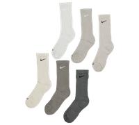 Nike Everyday Cushioned Crew 6 Pack Unisex - Calze Grigio - Taglia 34 - 37.5 Grey 34 - 37.5