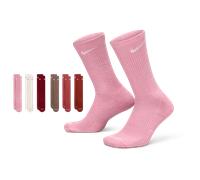 Nike Everyday Cushioned Crew 6 Pack Unisex - Calze Rosso - Taglia 42 - 46 Red 42 - 46