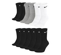 Nike Everyday Cushioned Crew Calzini da allenamento da uomo, in confezione da 6 paia, 34-38