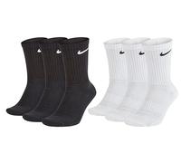 Nike Everyday Cushioned Crew - Calzini da allenamento unisex (3 paia) 8 paia di colore nero. S