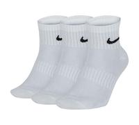 Nike Everyday Lightweight Ankle Calzini, Unisex - Adulto, White/Black, L