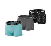 Nike Everyday Stretch Boxer Confezione Da 3 Uomini - Turchese, Grigio Chiaro