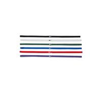 Nike Flex Classic Slim Headbands 6PK Fasce Elastiche Sottili per Capelli Sport Royal (6 unità)