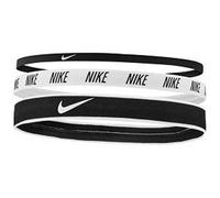 Mini fascia per capelli nike mixed width x3 nero bianco unisex