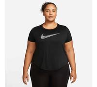 Nike FB4698-010 W NK DF Swoosh HBR SS Top Maglia Lunga Donna Black/Cool Grey Taglia 0X