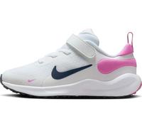 Nike FB7690-103 Revolution 7 Uomo, White/Midnight Navy-Playful Pink EU 31.5
