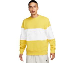 Nike FB7848-709 M NK Club+ FT Crew CB Maglia Lunga Uomo Vivid Sulfur/White Taglia S