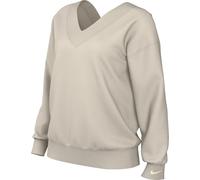 Nike FB8317-104 W NSW PHNX FLC OS Vneck SWTSH Maglia Lunga Donna LT Orewood BRN/Sail Taglia M-S