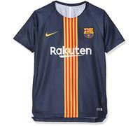 Nike FC Barcelona Dry Squad, T-Shirt Bambini, Midnight Navy/Dark Obsidian, XS