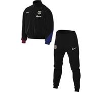Nike Fc Barcelona Men's Tracksuit Fcb Mnk Df Strk Trk Suit K, Black/Noble Red/Lt Orewood Brn, FN9452-011, L