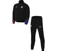 Nike Fc Barcelona Unisex Kids Tracksuit Fcb Ynk Df Strk Trk Suit K, Black/Noble Red/Lt Orewood Brn, FN9975-011, S