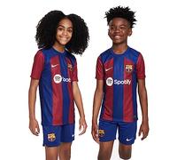 Nike FCB DF Stad T-Shirt, Blu Royal Profondo/Rosso Nobile e Bianco, 152-158 Unisex-Bambini e Ragazzi