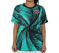 Nike FCB Y NK DRY TOP SS PM CL, T-shirt Unisex Bambini, new green/Black/(pink beam) (no sponsor-3rd), XS