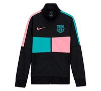 Nike FCB Y NK I96 ANTHEM TRK JKT CL, Giacca Sportiva Unisex Bambini, black/pink beam/New green/(pink beam) (no spon-3rd), L