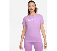 Nike FD2884-532 W NK DF Tee Swoosh T-Shirt Donna Rush Fuchsia/Pure/Htr/White Taglia L