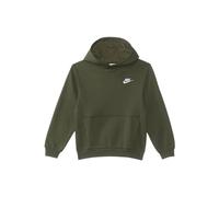 Nike FD3000-325 K NSW Club FLC HDY LBR Felpa con Cappuccio Unisex Bambino Cargo Khaki/White Taglia S