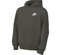 Nike FD3004-325 K NSW Club FLC HD FZ LS LBR Felpa con Cappuccio Unisex Bambino Cargo Khaki/White Taglia S