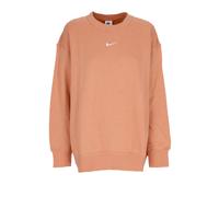Nike - Felpa Collo Rotondo Marrone Ambrato - - Sport - Donna - Marrone - M