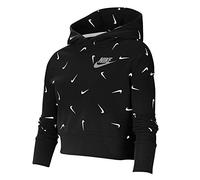 NIKE Felpa con Cappuccio Unisex per Bambini Crop AOP
