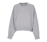 Nike Felpa Donna Phoenix Fleece girocollo ultraoversize Grigio Taglia L (IT 48-50)