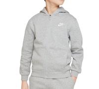 Felpa con cappuccio e zip a tutta lunghezza Nike Sportswear Club Fleece - Ragazzo/a - Grigio L