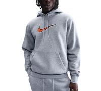 Nike Felpa da Uomo con Cappuccio Club Bb Grigia Taglia L Codice HV0854-063 Grigio