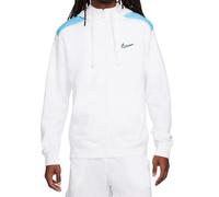 Nike Felpa da Uomo con Cappuccio e Full Zip Club Bianca Taglia XL Codice FQ8819-100 Bianco