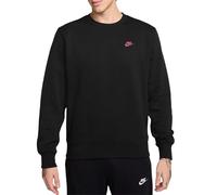 Nike Sportswear Felpa da uomo Club Fleece girocollo Rosa/Nero Taglia L