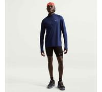 NIKE Felpa da Uomo M NK DF Stride Hz Midlayer Materiale Funzionale da Corsa Midnight Navy/Reflective Silv XL