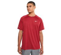 Nike Felpa da Uomo M NK DFADV Stride SS Top Camicia da Corsa Tough Red/Reflective Silv XL