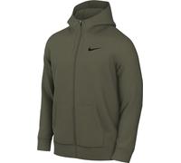 Nike Felpa Fitness Dri-Fit con Cappuccio E Zip A Tutta Lunghezza Dry - Uomo, Medium Olive/Black, CZ6376-222, L