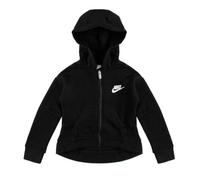 Nike Felpa Club Fleece con cappuccio e zip bambina Nero 7 anni