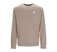 Nike - Felpa Girocollo Khaki/Bianca Manica Lunga - - Sport - Uomo - Beige - S