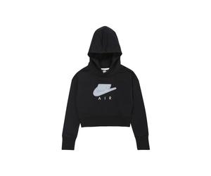 Nike Felpa Logo Air Swoosh Nero Ragazza S - Ragazzo