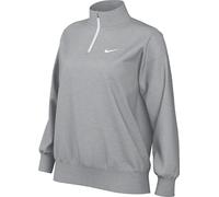 Nike Felpa Oversize con Zip A 1/4 Sportswear Phoenix Fleece - Donna, Dk Grey Heather/Sail, HJ0931-063, S