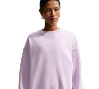 Felpa da tennis da donna Nike Studio Fleece Medium Weight Oversized Crew - bleached lilac/sail - Viola (M)