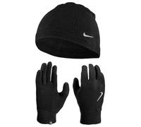 Nike Fleece Set cappello e guanti da uomo Black/Black/Silver L/XL