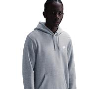 Felpa da tennis da uomo Nike Club Fleece Pullover - dark grey heather/lt smoke grey/white - Grigio (XL)